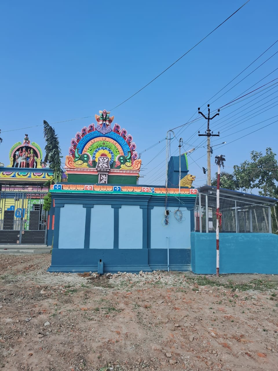 Traditional arch at temple entrance
