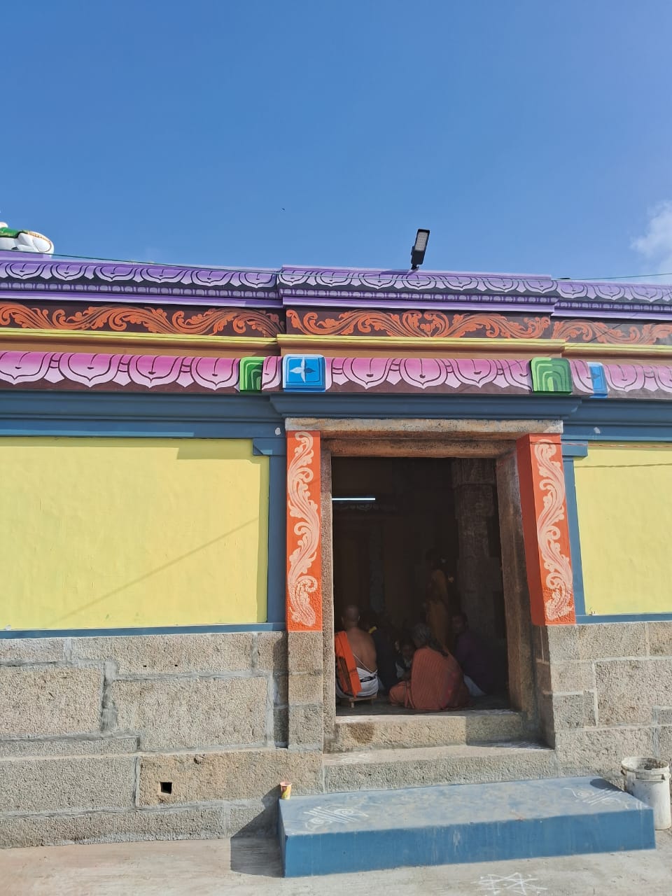 Sacred bell at temple entrance