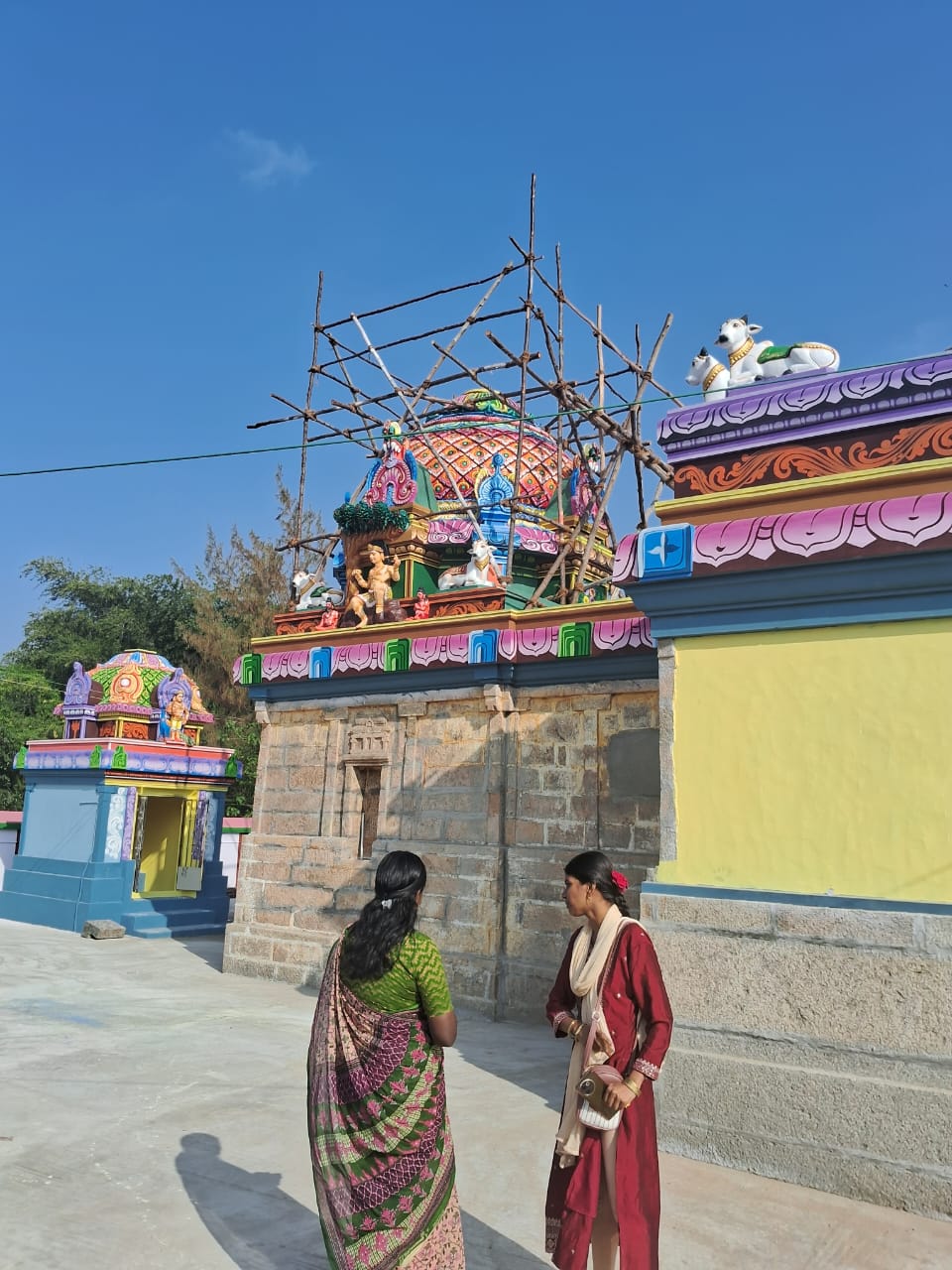 Goddess idol inside temple sanctum