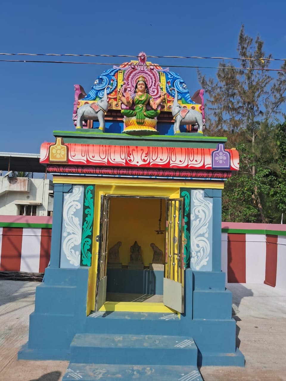 Holy water tank inside temple premises