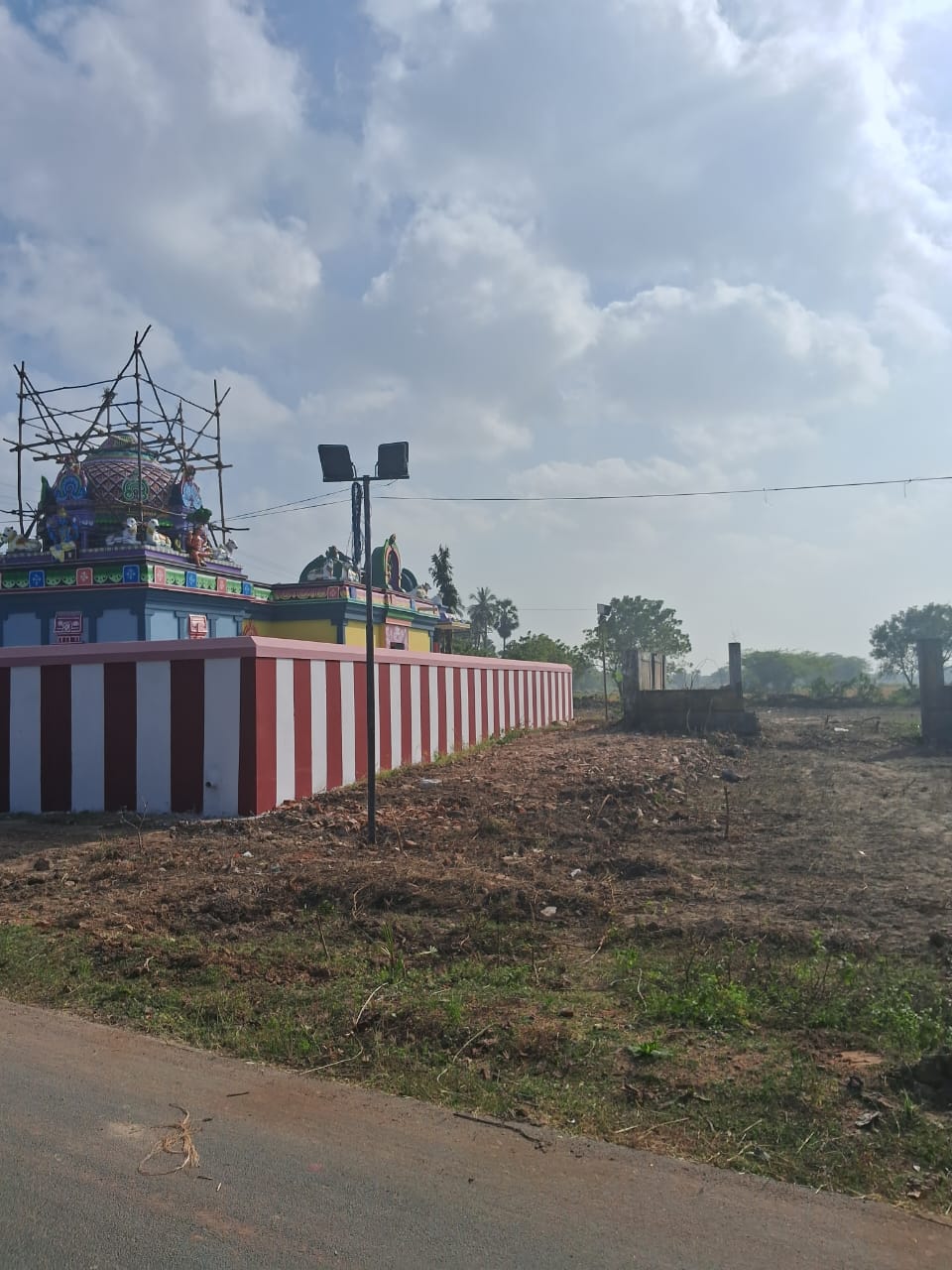 Festival arrangements in temple premises