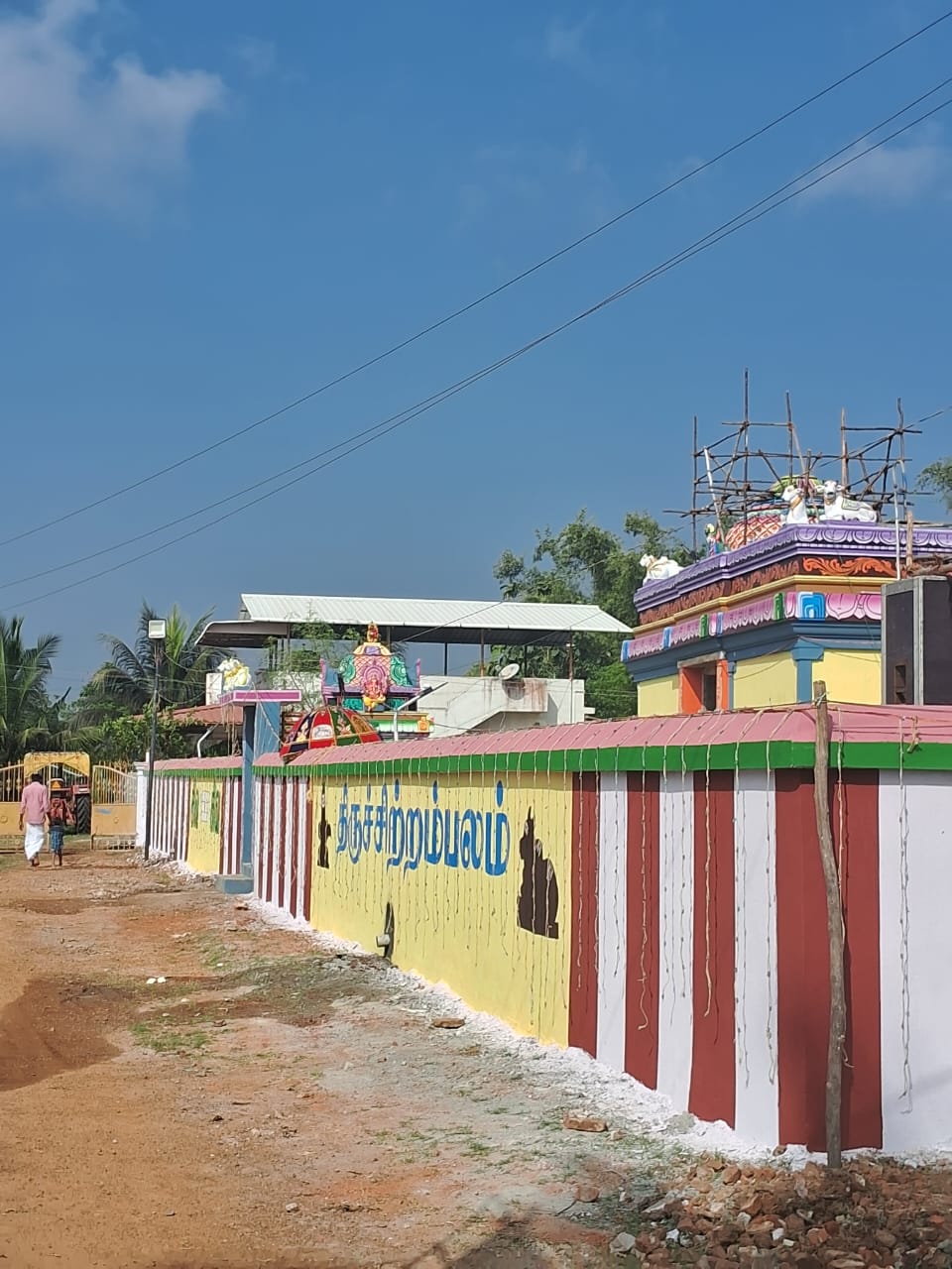 Temple idol decorated for special pooja